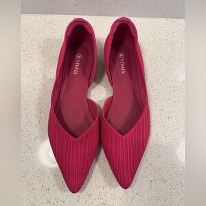 Vivaia Melia Pink Pointed Toe Ballet Flats Women's Size 9.5